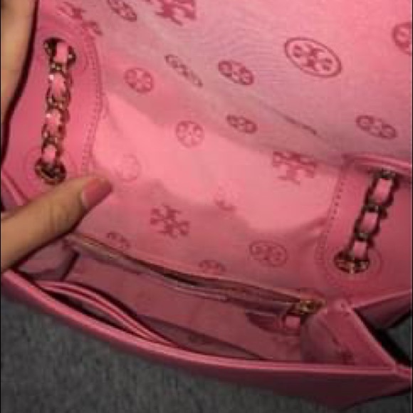 Tory Burch Pink Cosmo Bag - Picture 2 of 5